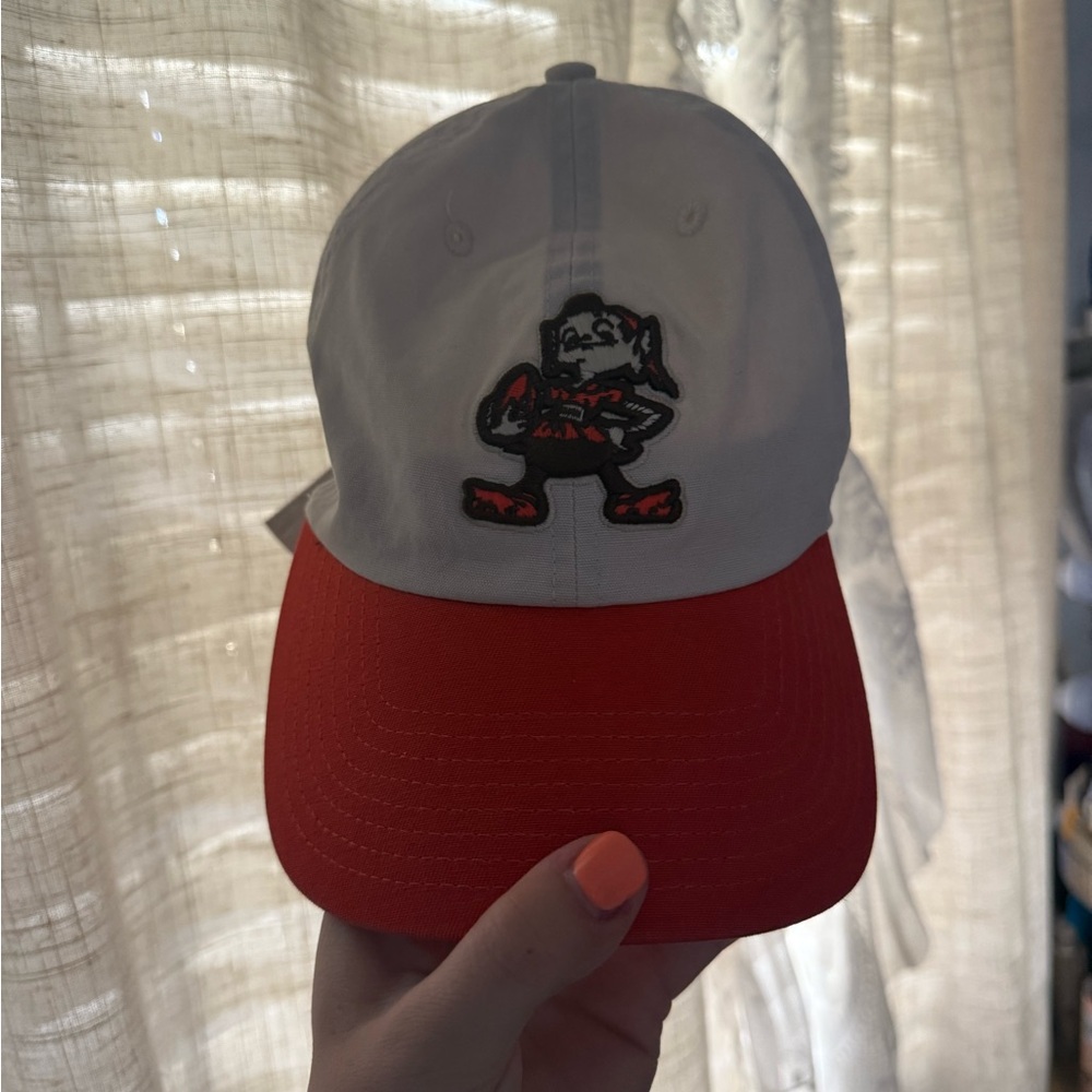 Orange and White Women's Cap